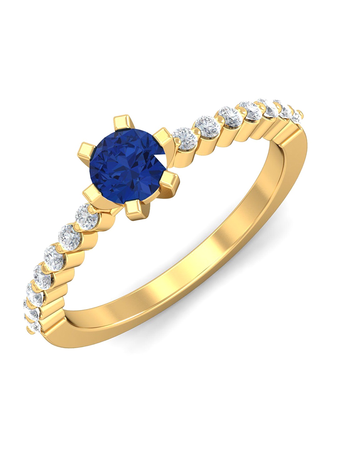 

KUBERBOX Entangled 18KT Gold Diamond-Studded Ring -2.88 gm