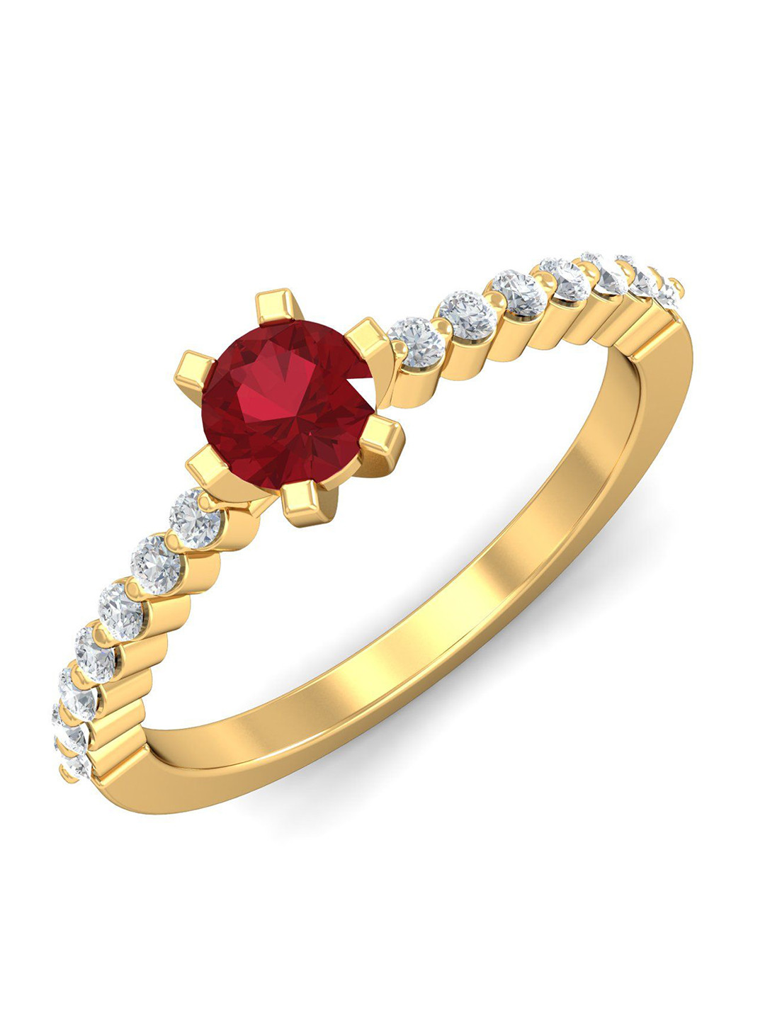 

KUBERBOX 18KT Gold Diamond-Studded Ring - 2.88 gm
