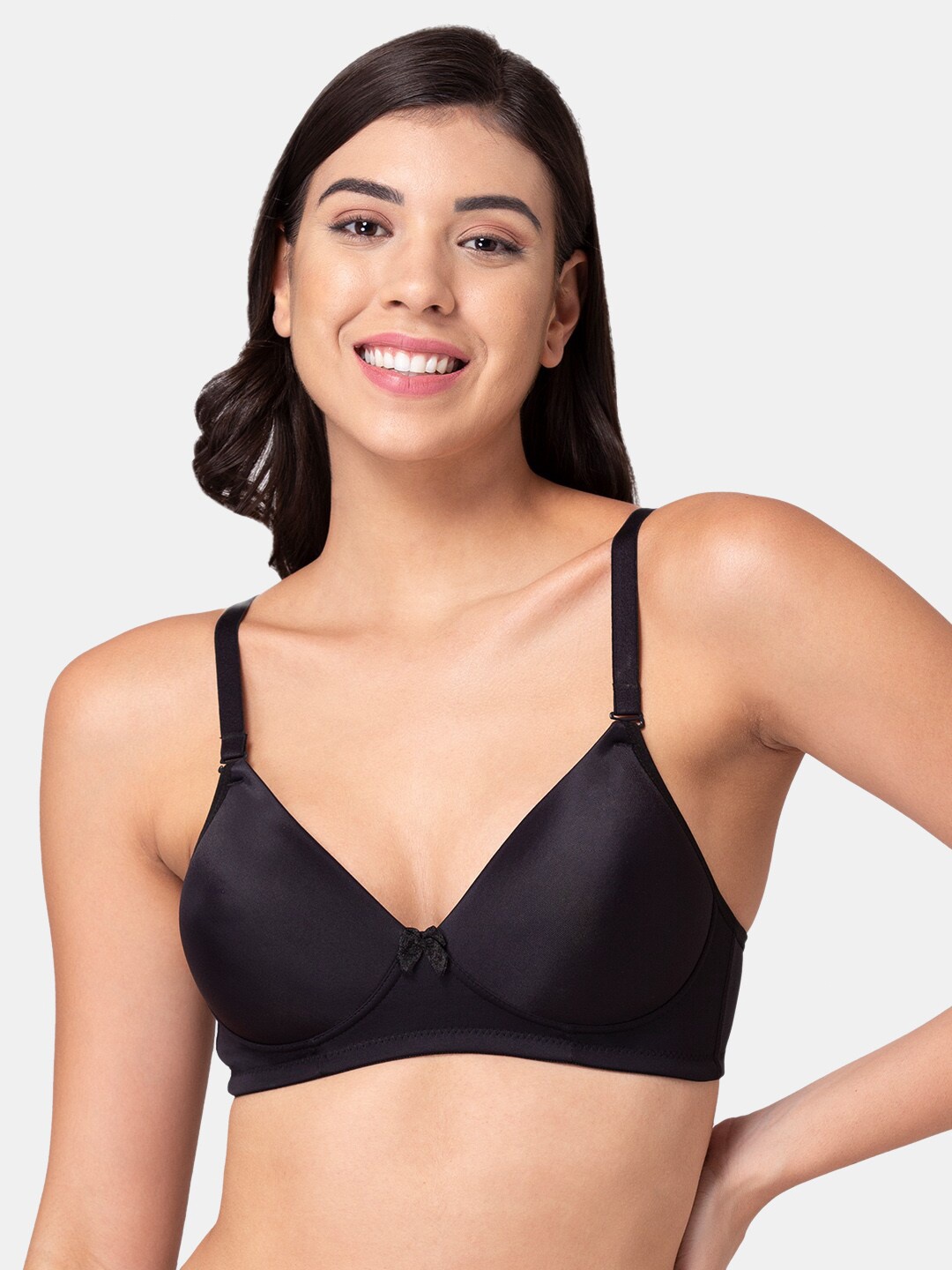 

Tweens Lightly Padded Full Coverage T-shirt Bra, Black