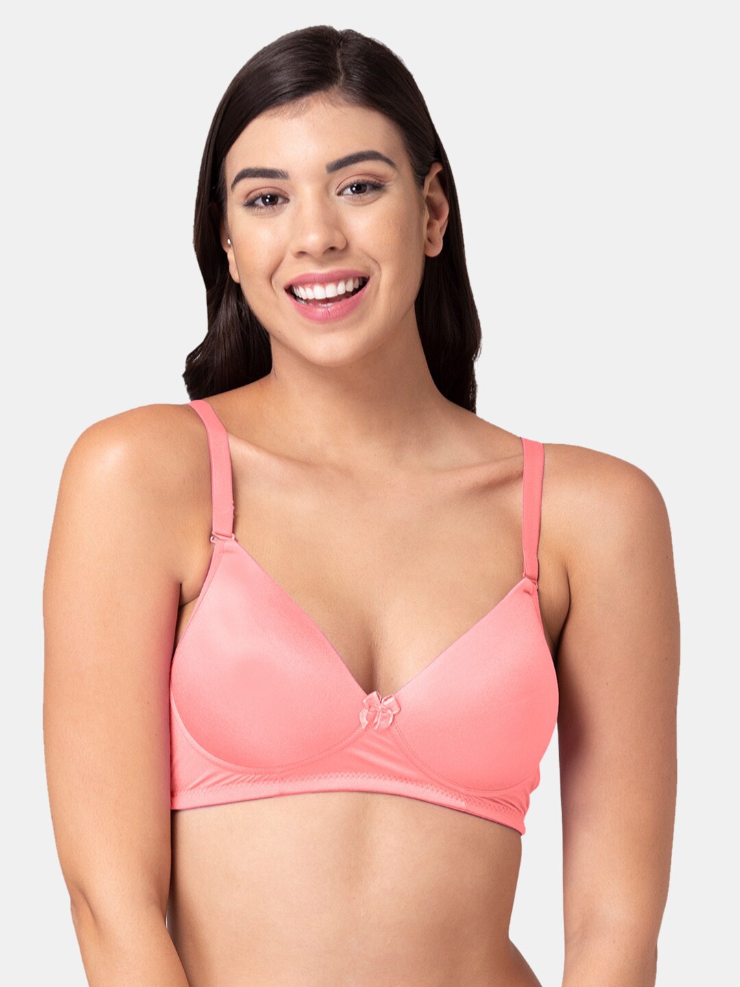 

Tweens Lightly Padded Full Coverage T-shirt Bra, Coral