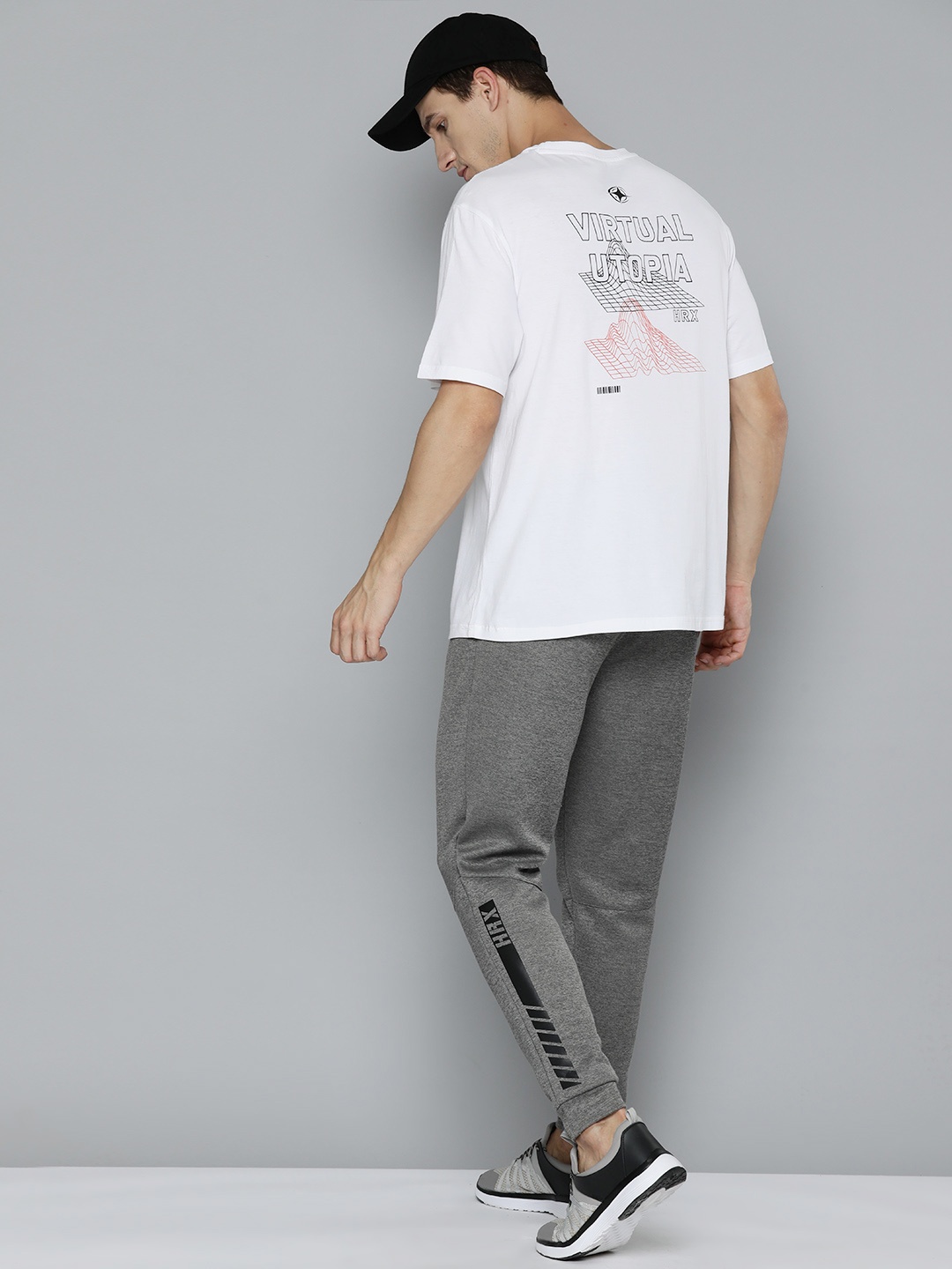 

HRX by Hrithik Roshan Men Typography Printed Cotton Bio Finish T-shirt, White