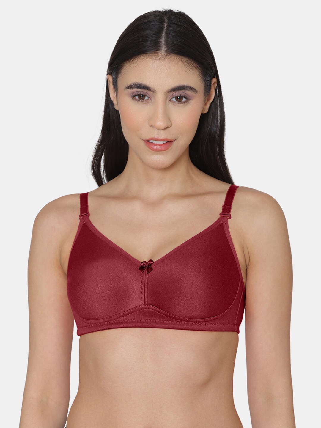 

Tweens Full Coverage Non-Padded Cotton Minimizer Bra, Maroon