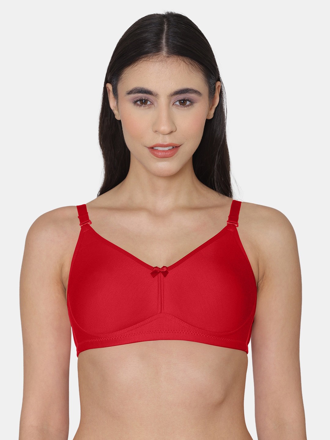 

Tweens Super Support Cotton Minimizer Bra With Full Coverage, Red