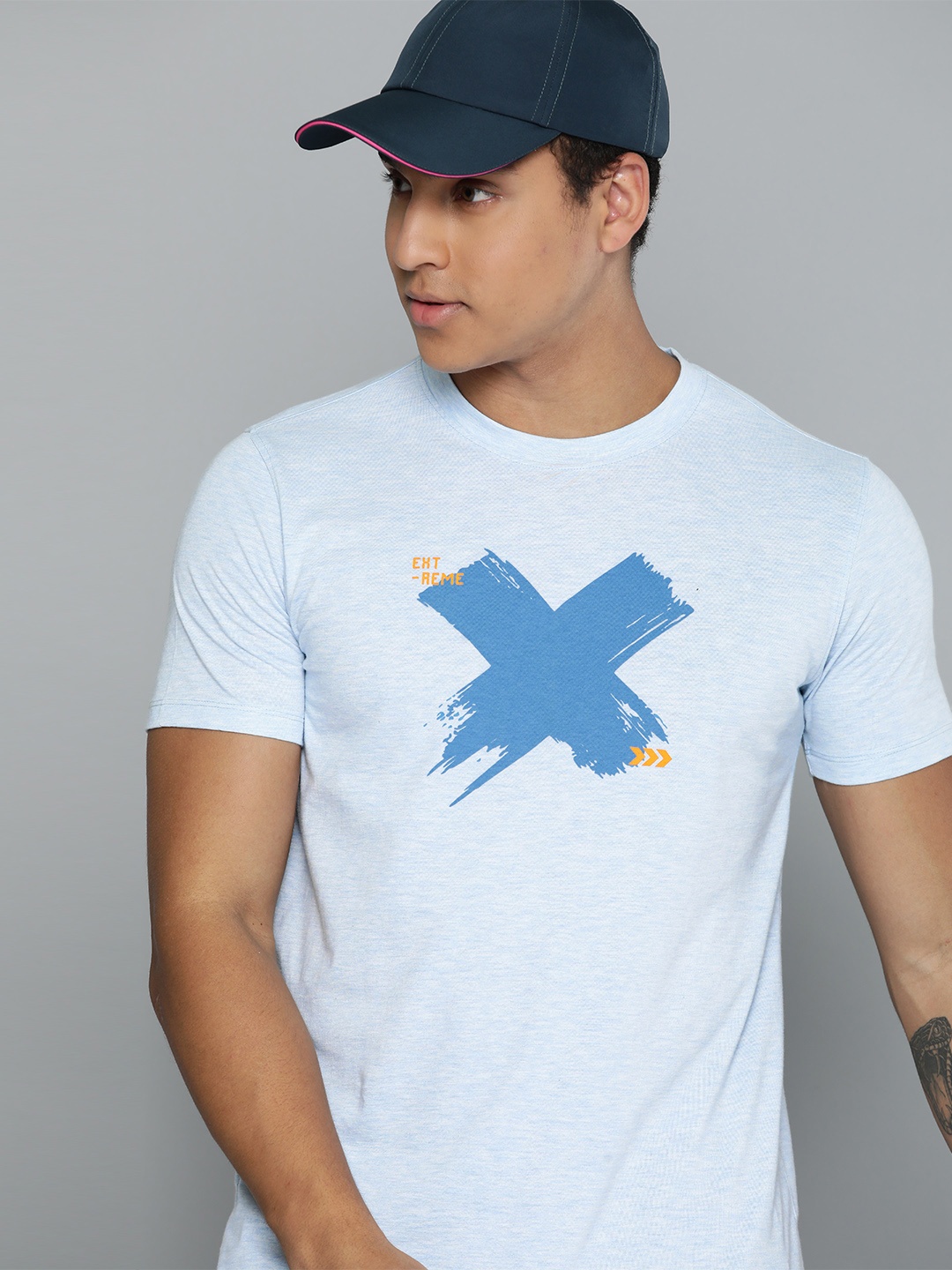

HRX by Hrithik Roshan Men Graphic Printed T-shirt, Blue