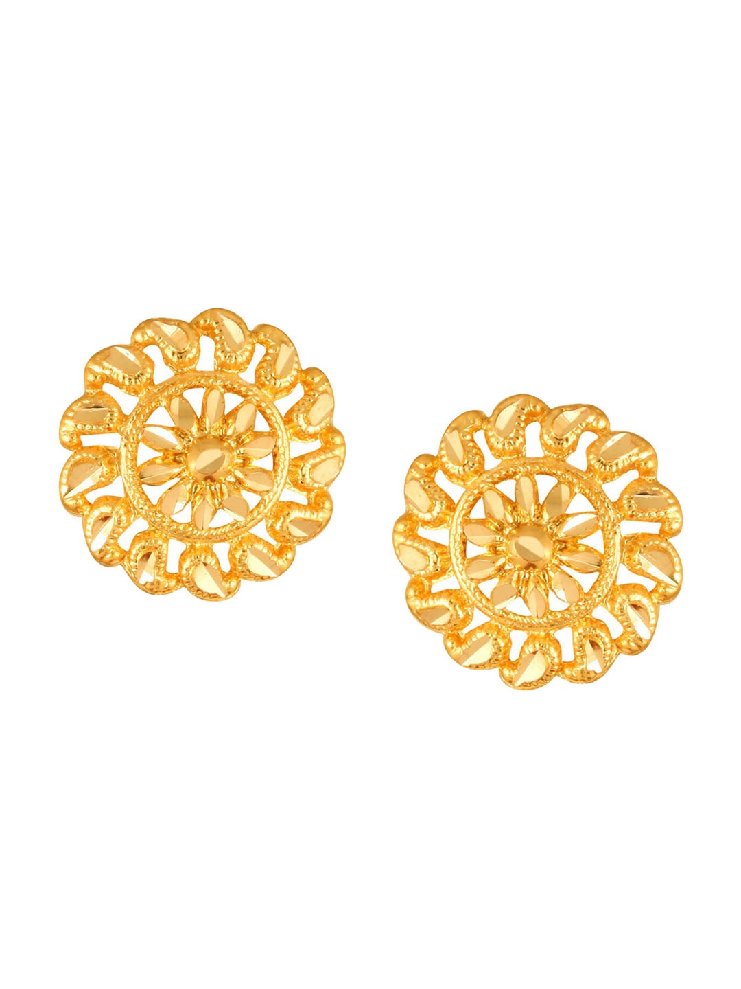 

Vighnaharta Gold-Plated Classic Stud Earrings