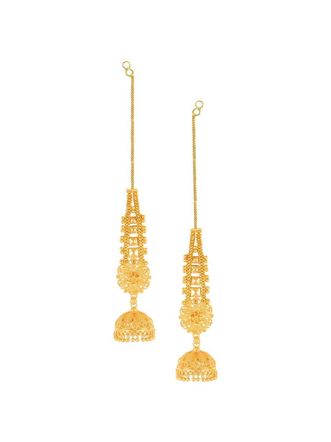 

Vighnaharta Gold-Plated Classic Ear Chain