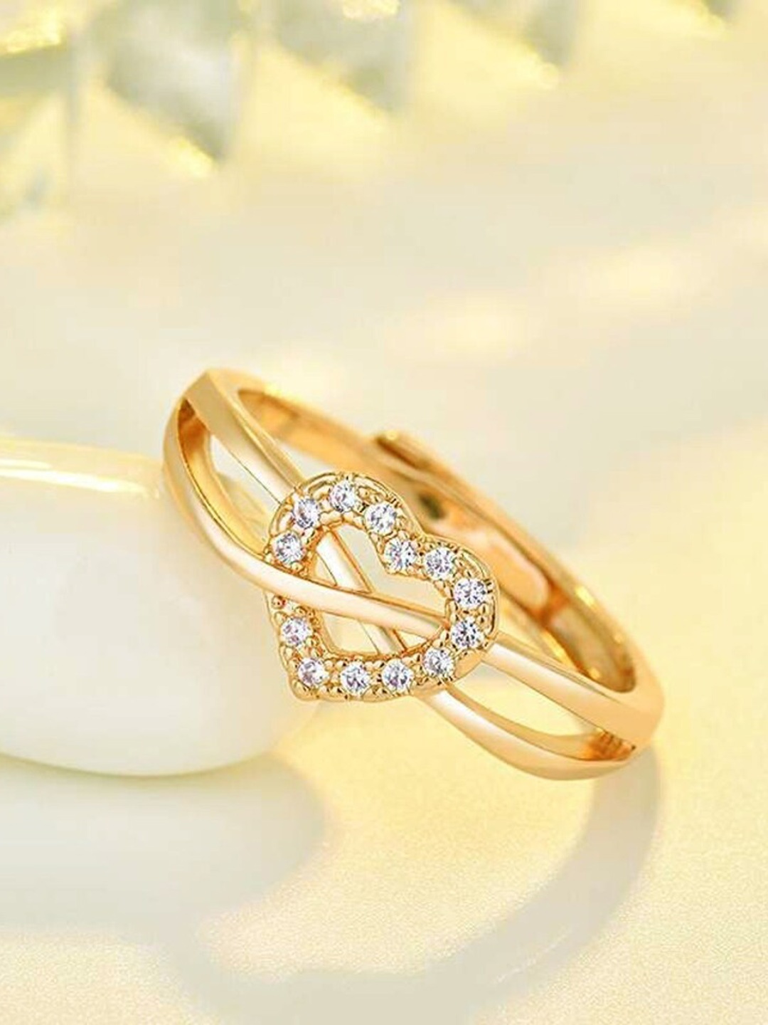 

MYKI Gold-Plated Adjustable Finger Ring