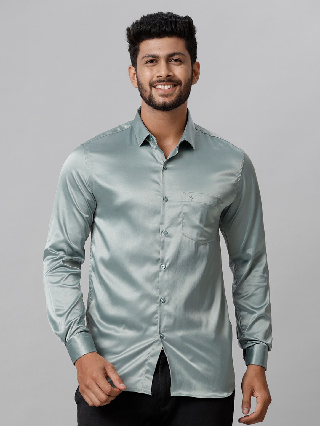 

Ramraj Spread Collar Casual Shirt, Grey