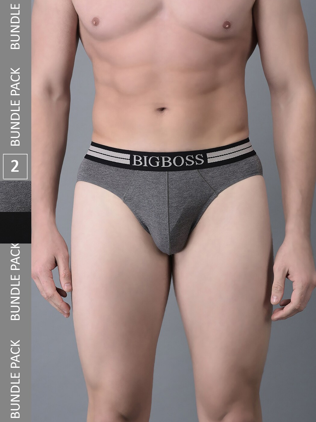 

Dollar Bigboss Men Pack of 2 Assorted Anti Microbial Cotton Briefs MJBR-10-GNDO-PO2-CO1