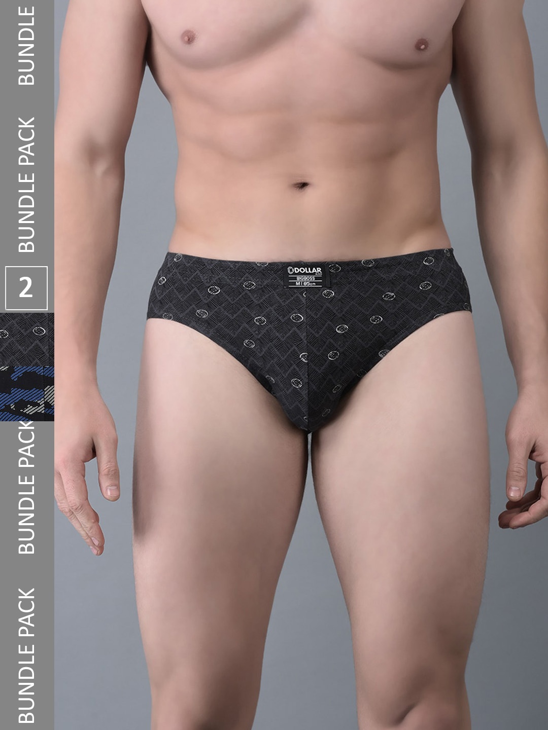 

Dollar Bigboss Men Pack Of 2 Skin-friendly Printed Briefs MBBR-09-CZYBRF-PO2-CO1, Assorted