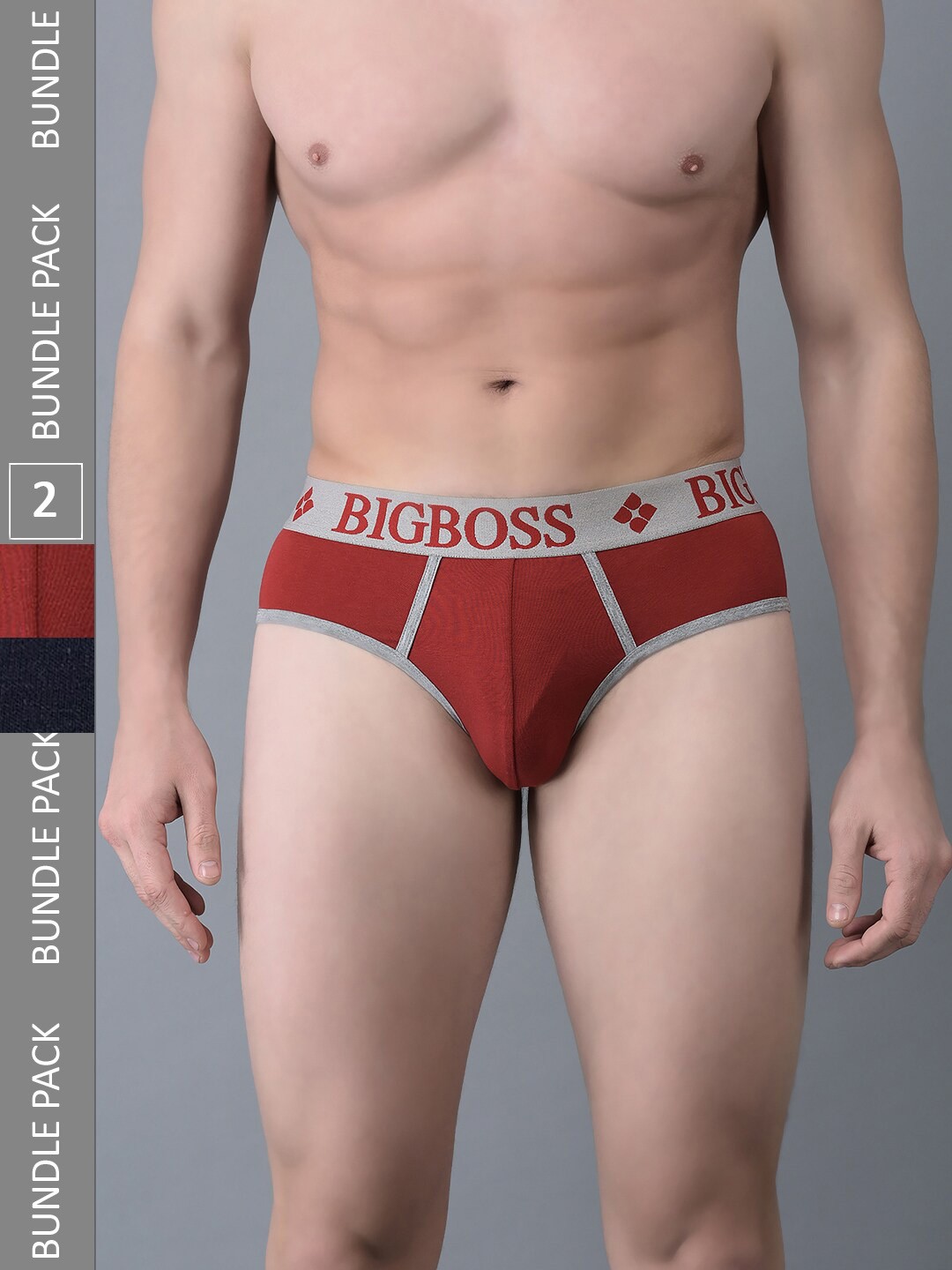 

Dollar Bigboss Pack of 2 Shuffle Intellisoft Cotton Modal Briefs, Assorted