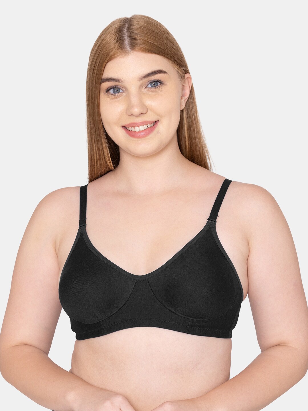 

Tweens Non Padded Full Coverage Cotton T-Shirt Bra, Black