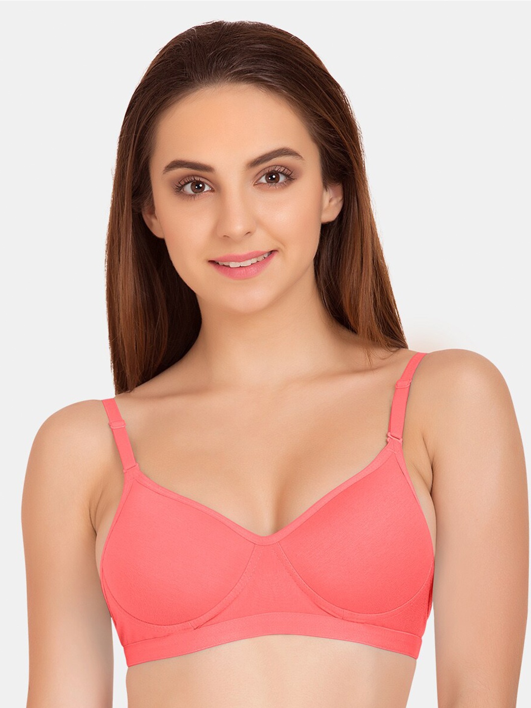 

Tweens Lightly Padded Full Coverage Bra, Coral