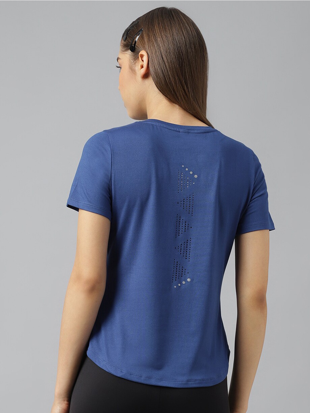 

Fitkin Anti Odour Cut Out Detail Relaxed Fit Sport T-shirt, Blue