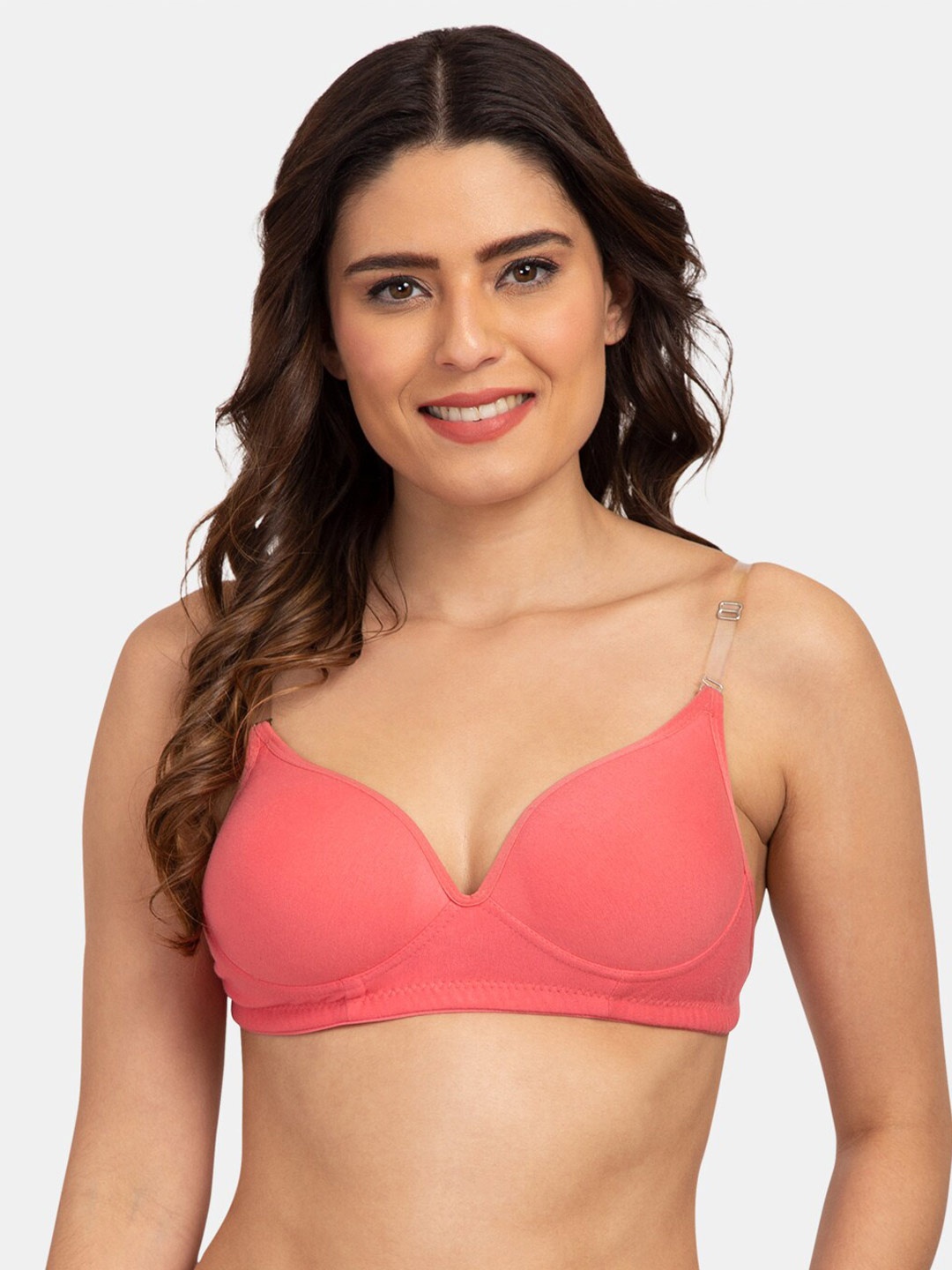 

Tweens Heavily Padded Medium Coverage T-Shirt Bra, Coral