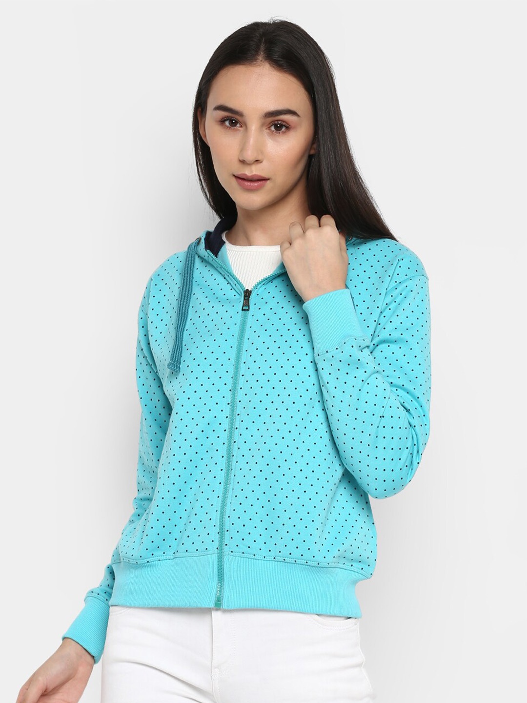 

Alan Jones Polka Dots Printed Cotton Sweatshirt, Blue