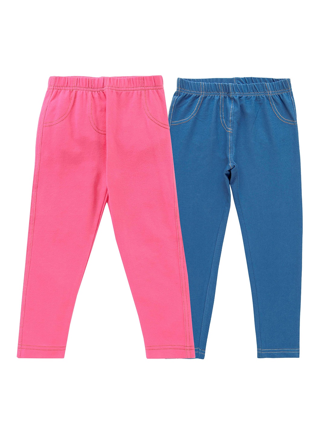 

JusCubs Girls Pack of 2 Skinny Fit Jeggings, Pink