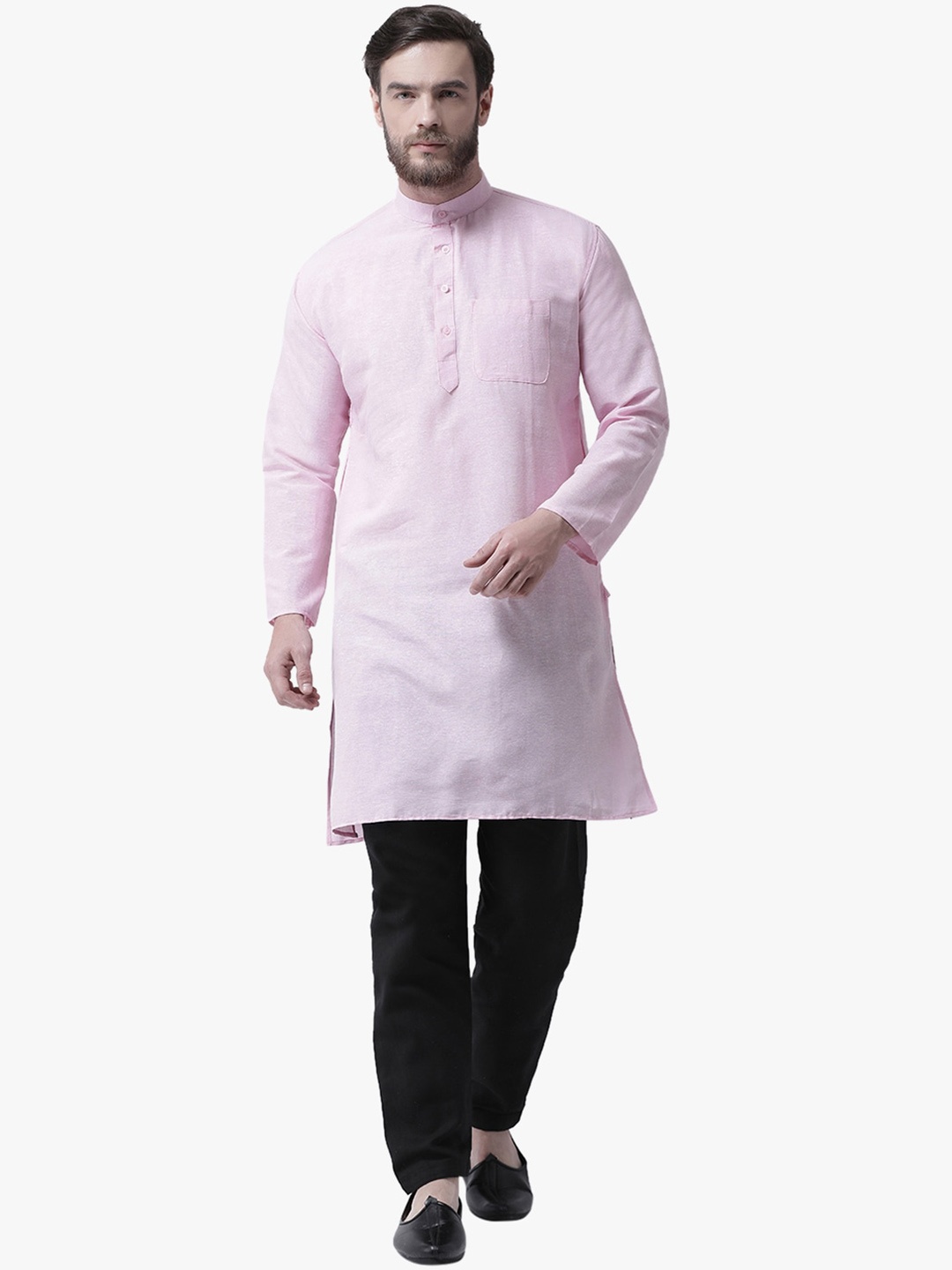 

RIAG Regular Pure Cotton Kurta with Pyjamas, Pink
