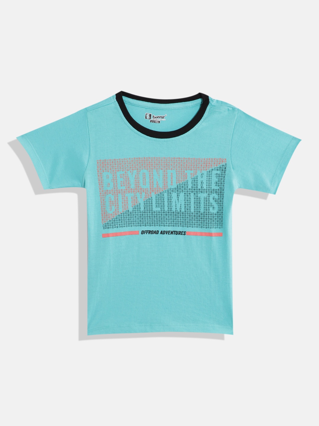 

Eteenz Boys Typography Printed Premium Cotton T-shirt, Blue