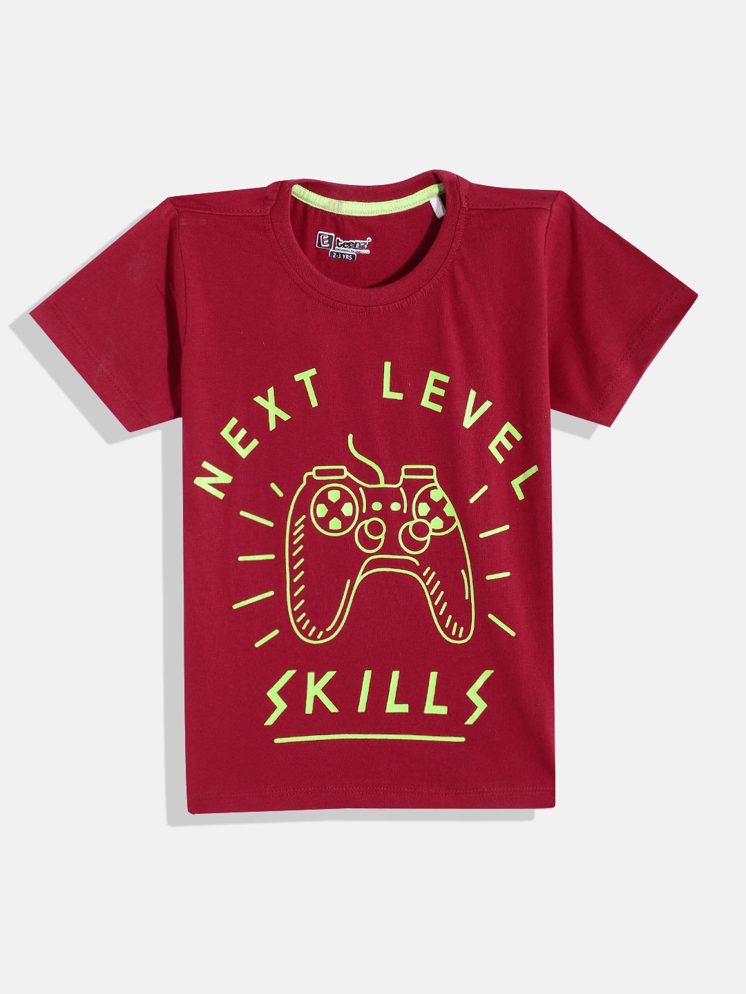 

Eteenz Boys Premium Cotton Typography Printed T-shirt, Maroon