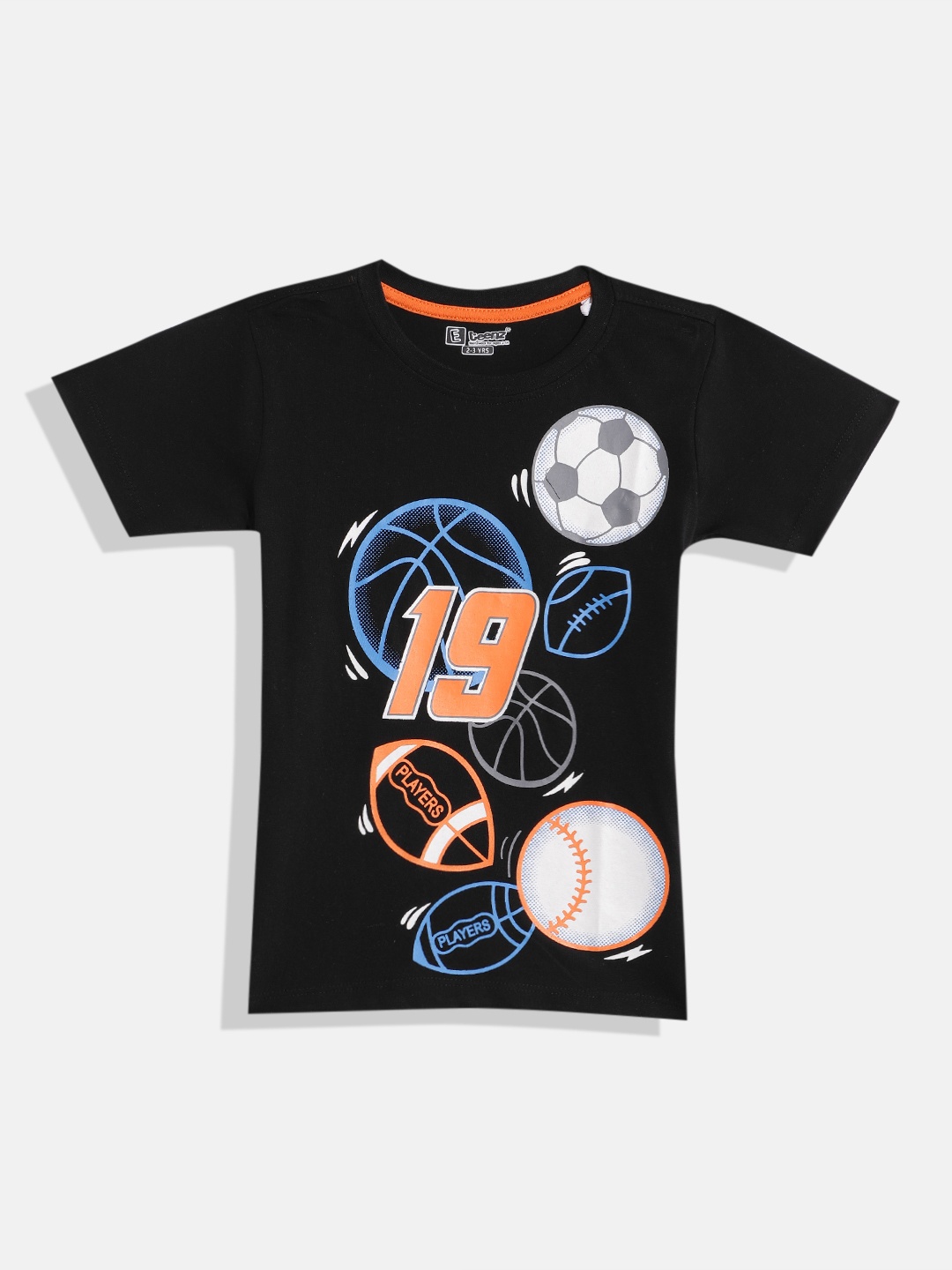 

Eteenz Boys Premium Cotton Graphic Printed T-shirt, Black