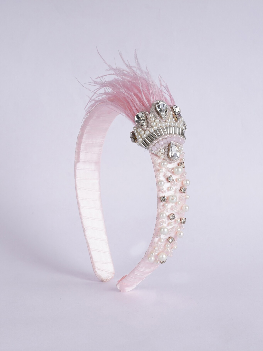 

Choko Girls Pink & White Embellished Hairband
