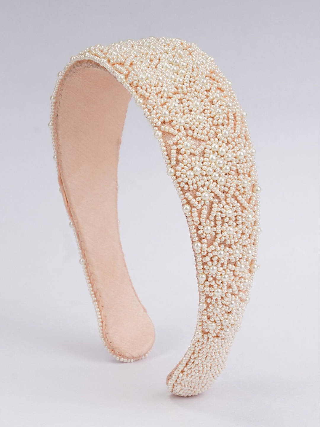 

Choko Beaded Hairband, Cream