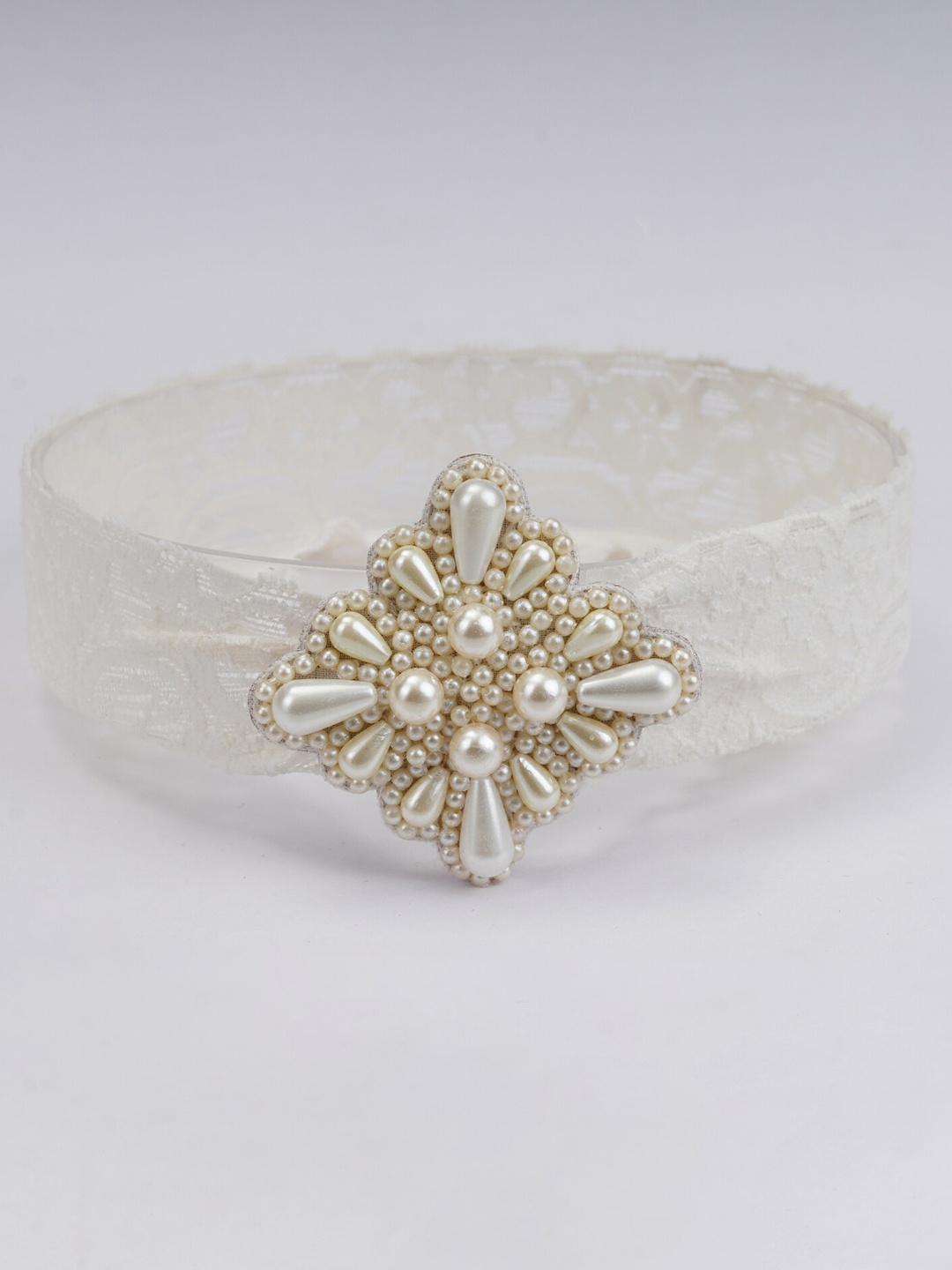 

Choko Girls Embellished Hairband, White