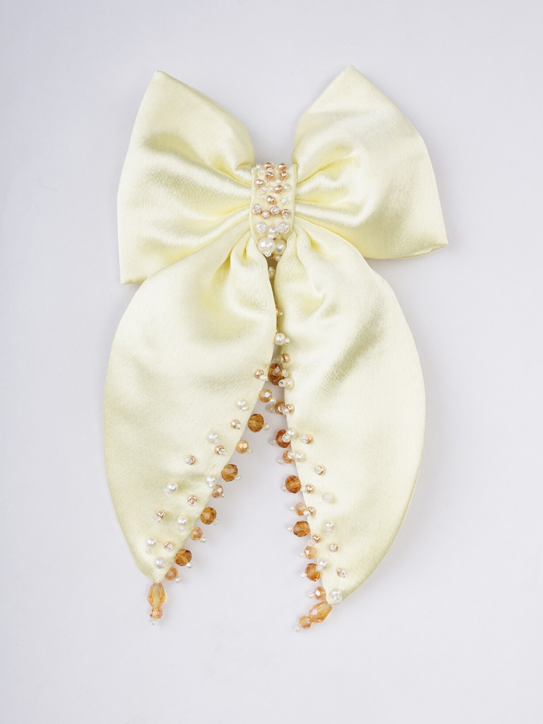 

Choko Girls Embellished Alligator Hair Clip, Cream