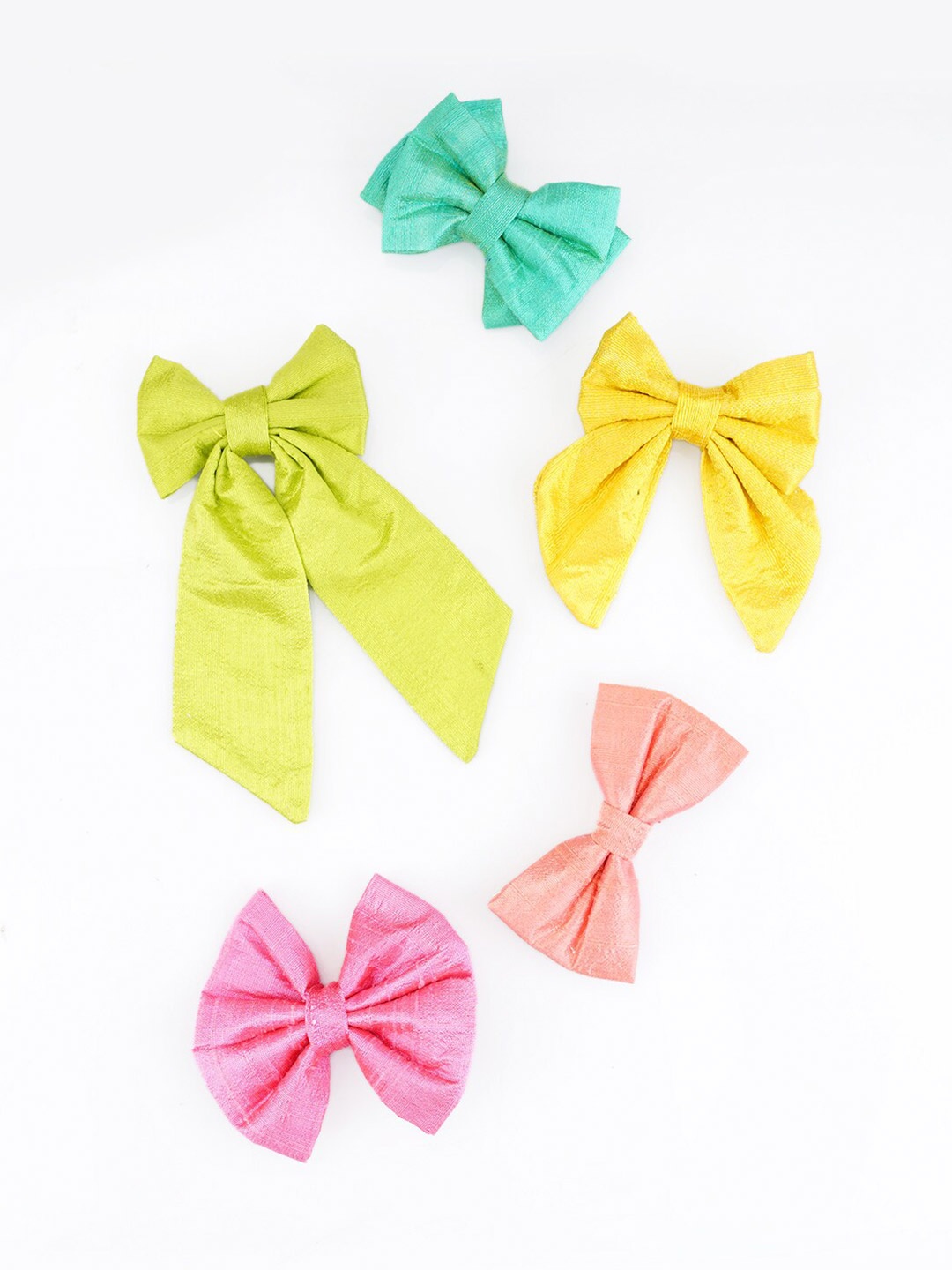 

Choko Girls Set of 5 Alligator Hair Clips, Green
