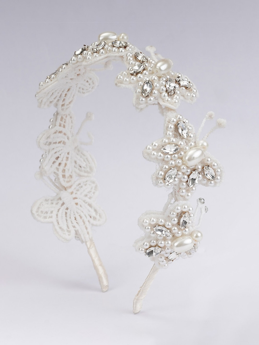 

Choko Girls Embellished Hairband, White