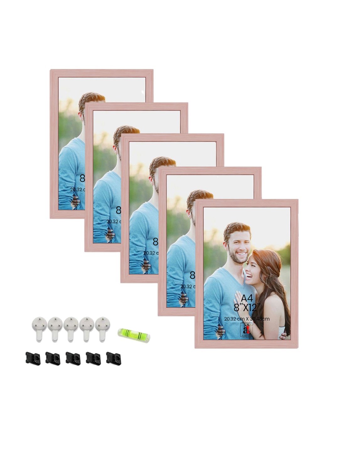 

Art Street Pink 5 Pieces Wooden Photo Frames
