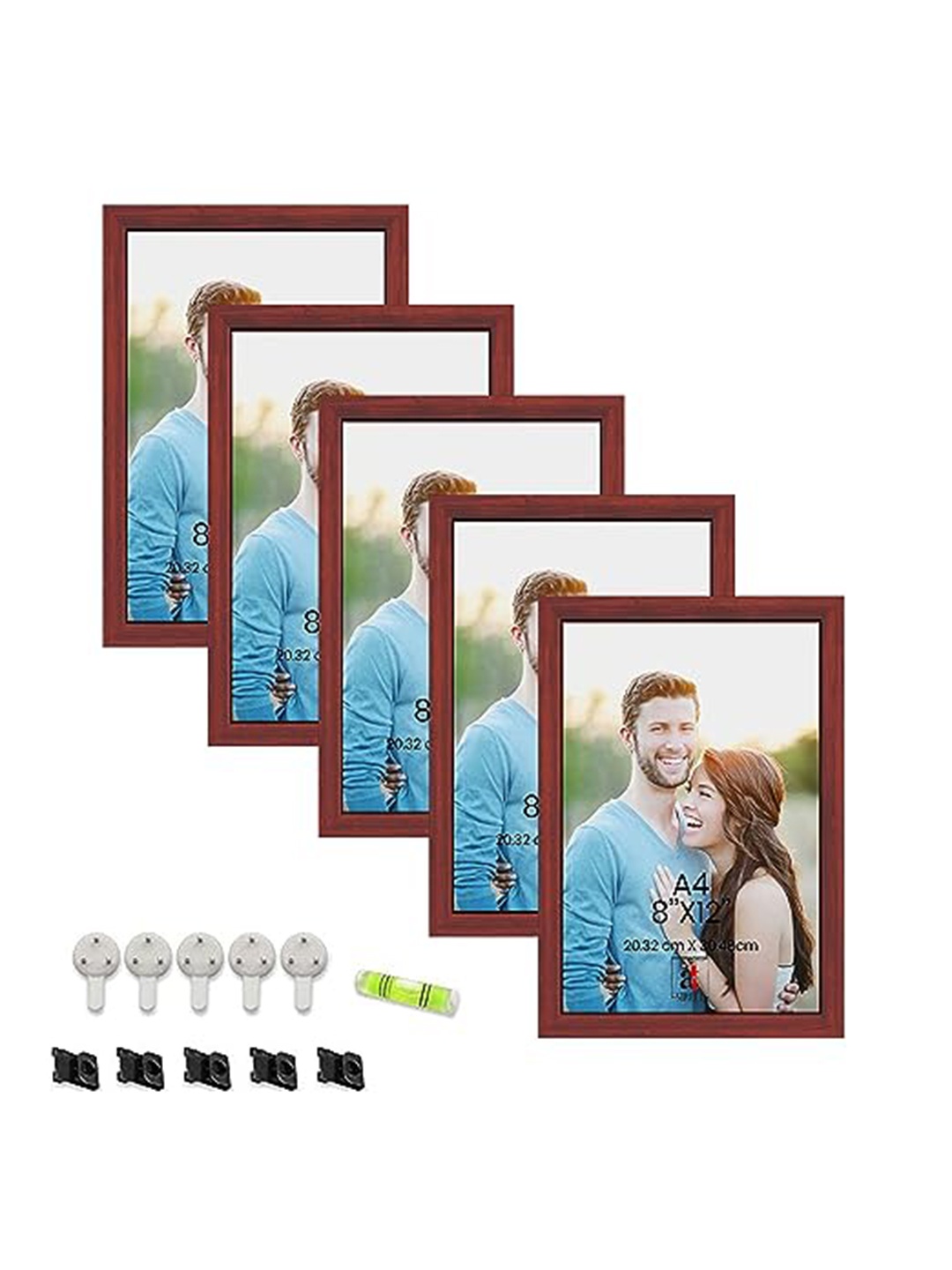 

Art Street Brown 5-Pieces Wall Photo Frames