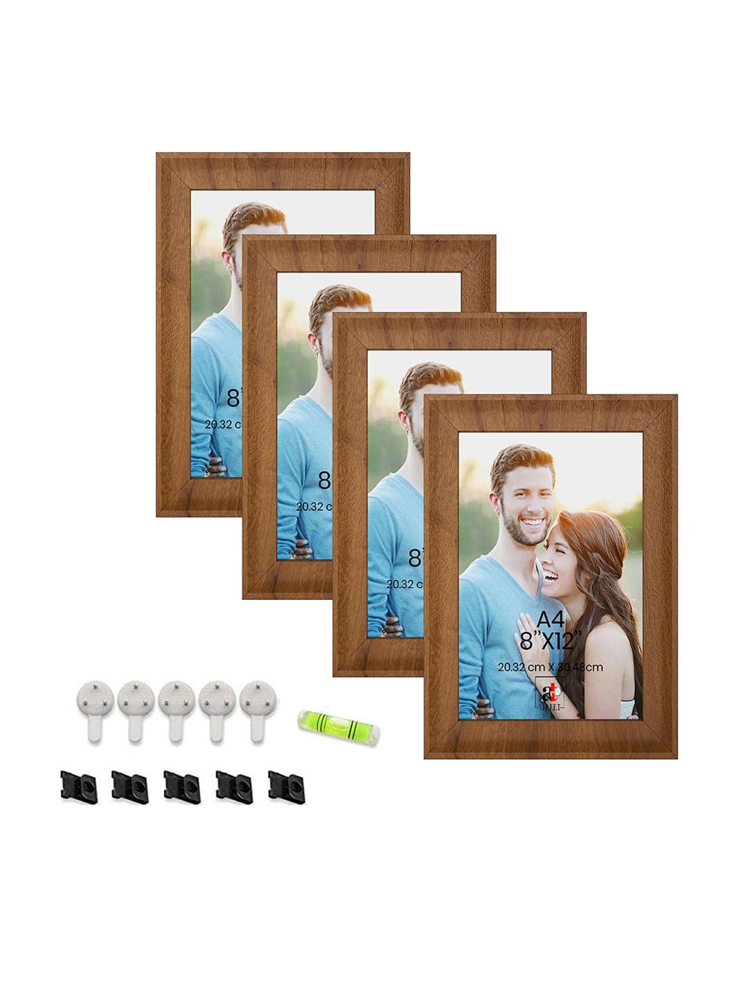 

Art Street Brown 4 Pieces Photo Frames