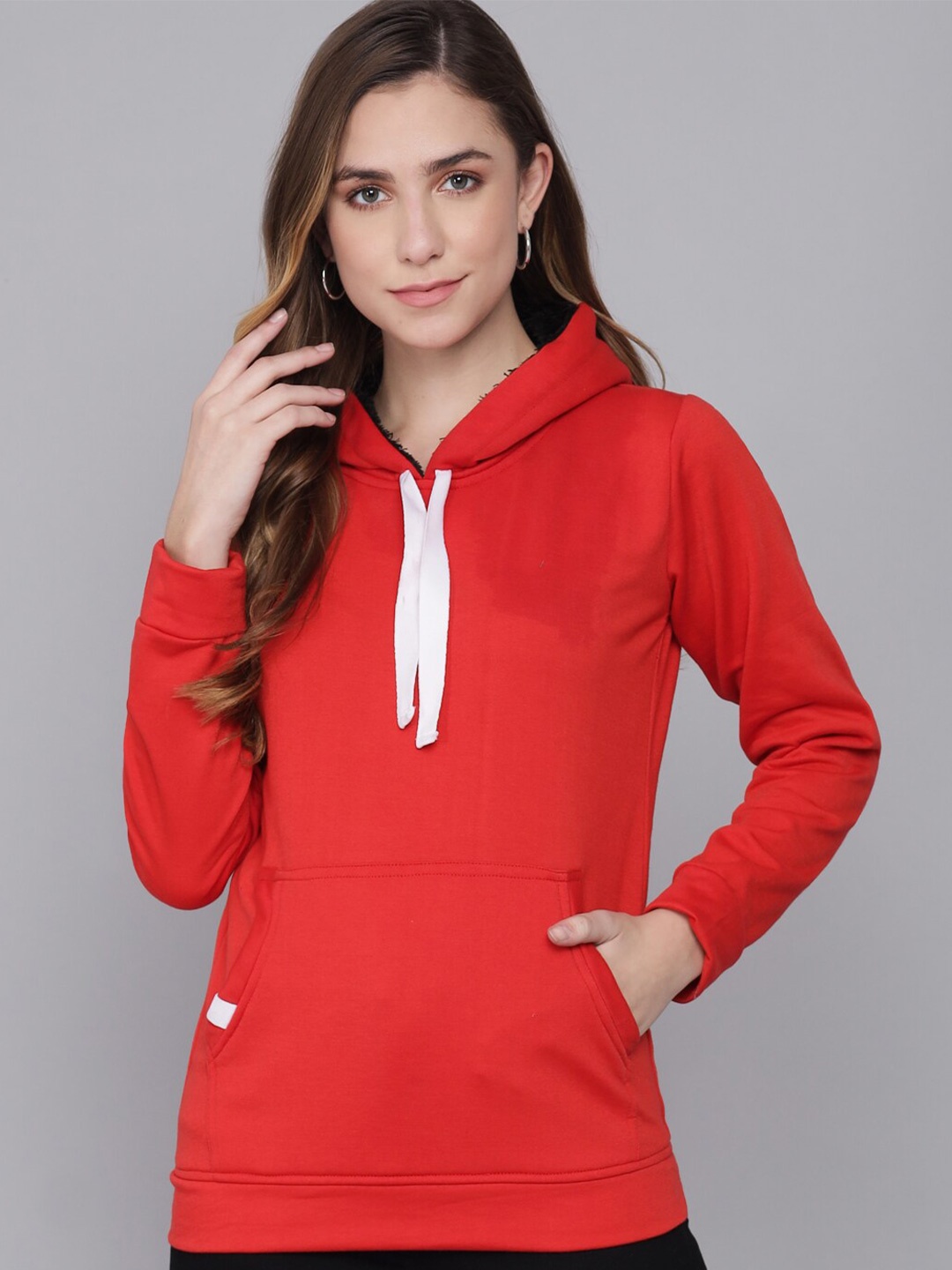

BAESD Hooded Fleece Sweatshirt, Red