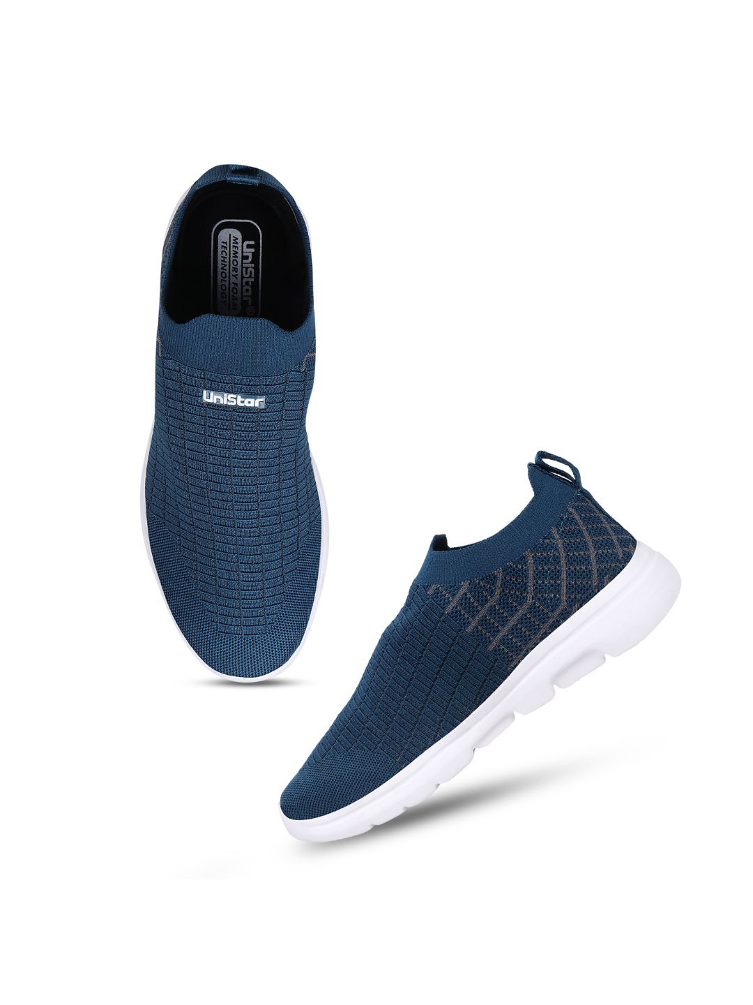 

UNISTAR Men Memory Foam Insole Walking Shoes, Teal