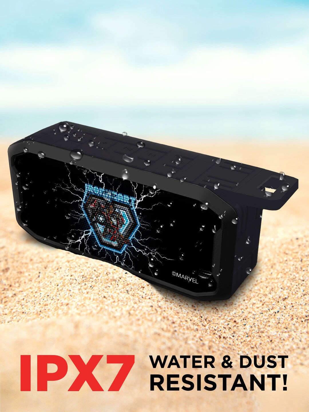 

macmerise Wakanda Forever Riri Williams Wireless Speaker With Bluetooth V5.0, Black