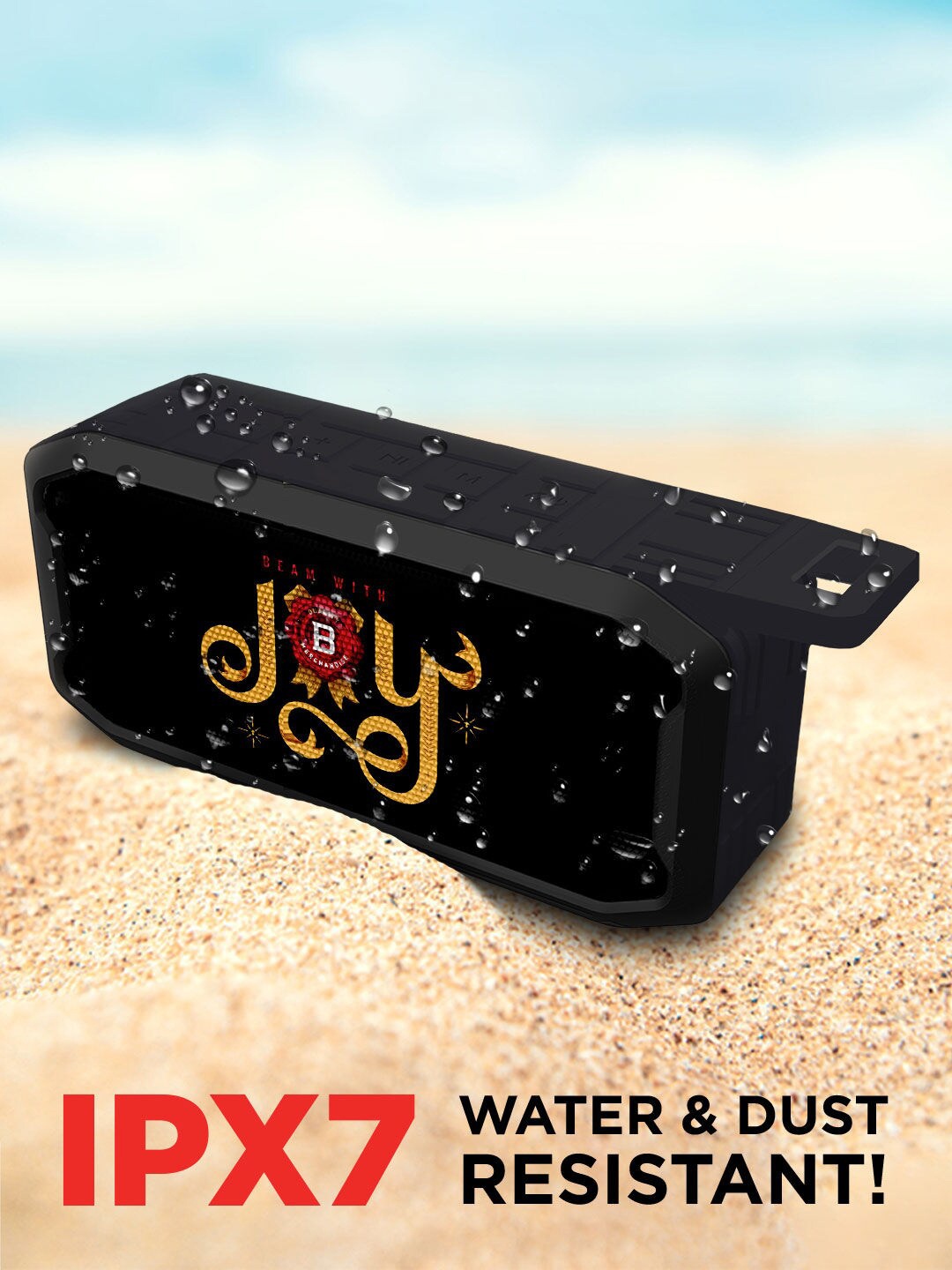 

macmerise Jim Beam With Joy Wireless Bluetooth Speaker, Black