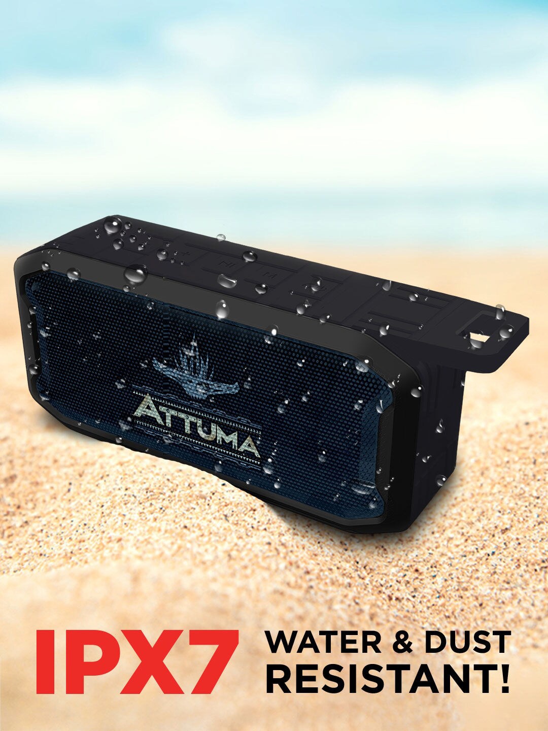 

macmerise Wakanda Forever Attuma Wireless Speaker with Bluetooth V5.0, Black