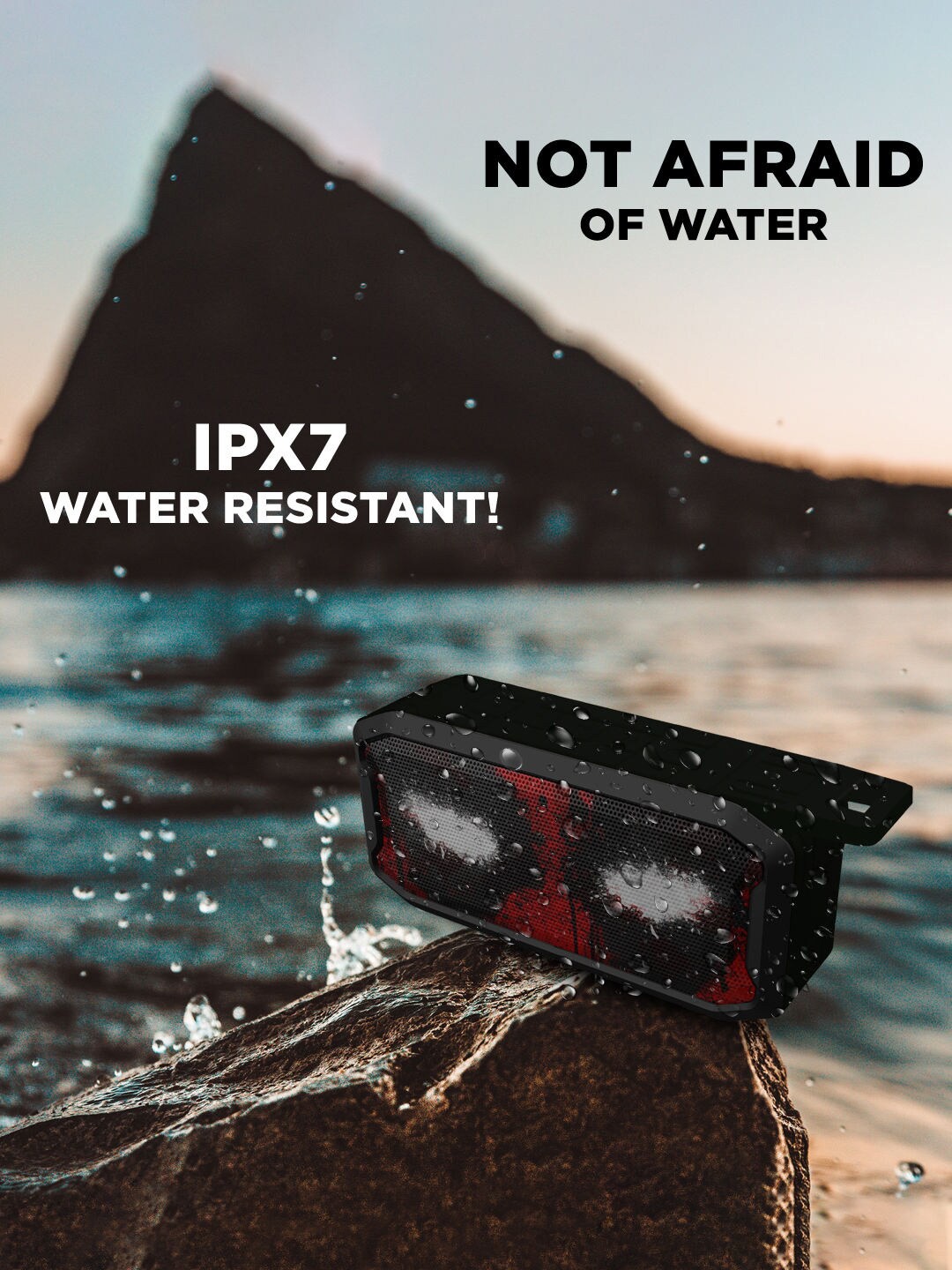 

macmerise Deadpool Vision Wireless Speaker With Bluetooth V5.0, Black