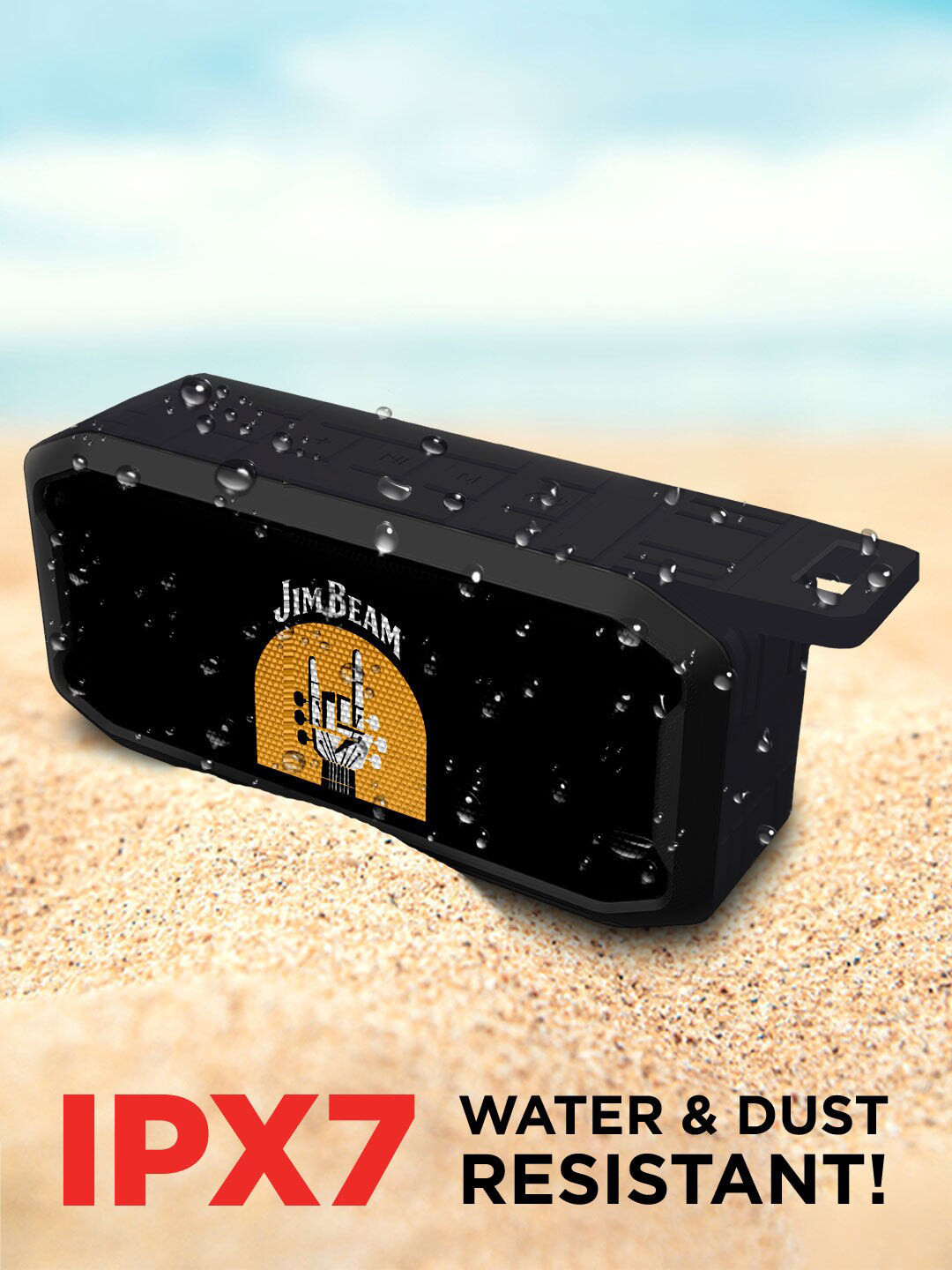 

macmerise Black Rock Wireless Speaker With Bluetooth