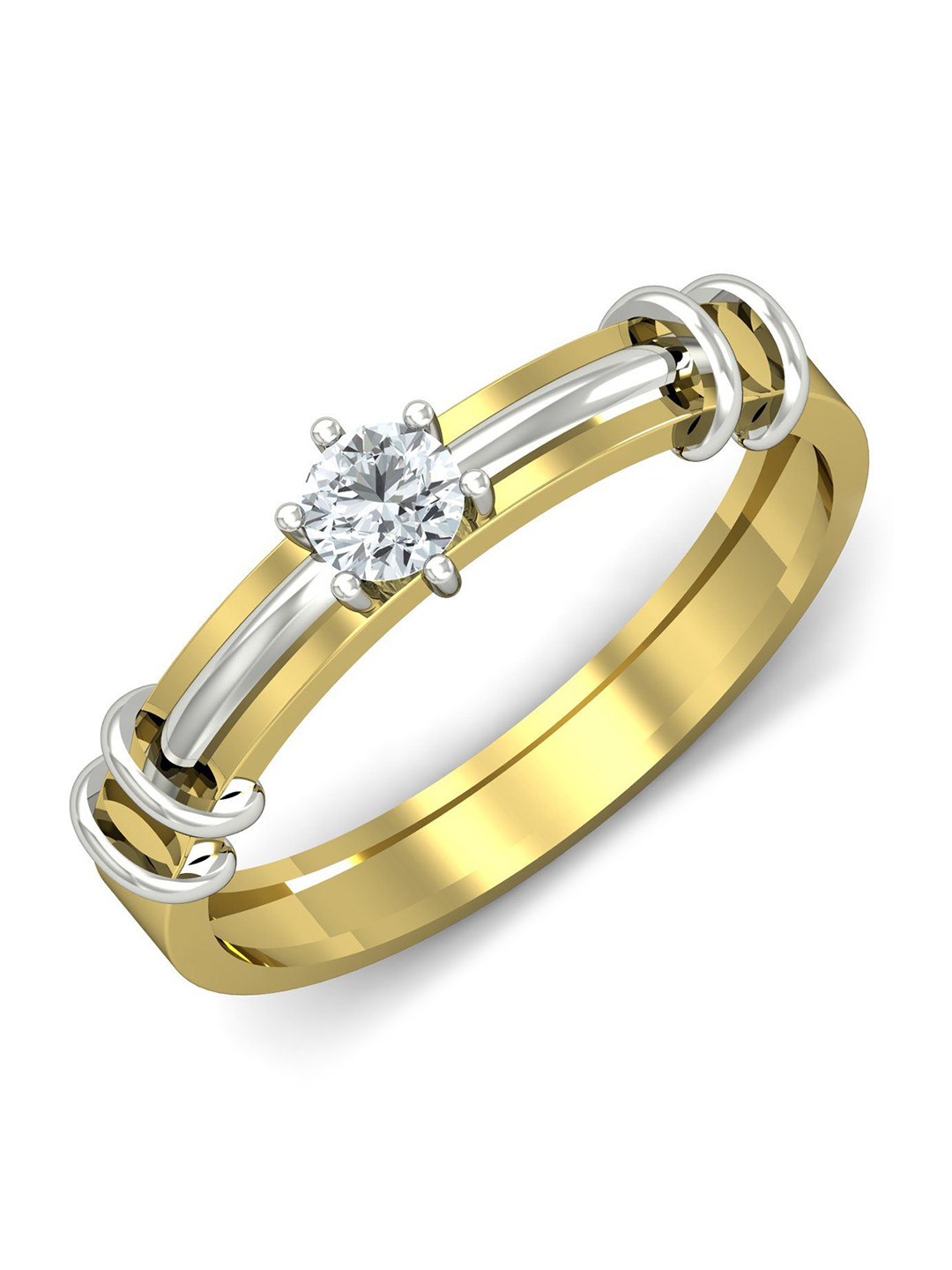 

KUBERBOX Diamond-Studded 18KT Gold Ring - 2.6 gm