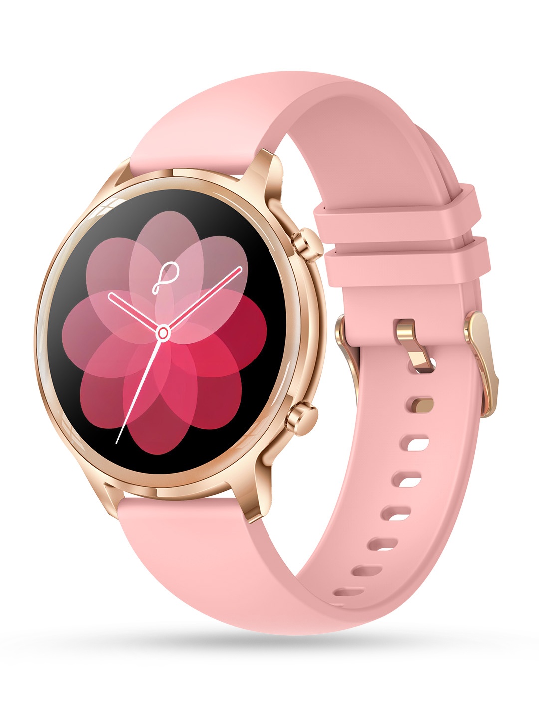 

pebble Celia 1.32" IPS Display Smart Watch with BT Calling & Female Health monitor, Pink
