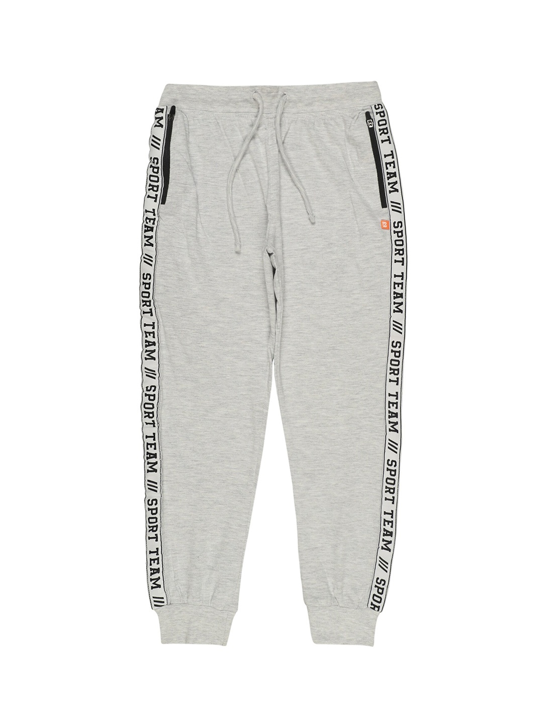 

Bodycare Boys Printed Mid-Rise Cotton Joggers, Grey