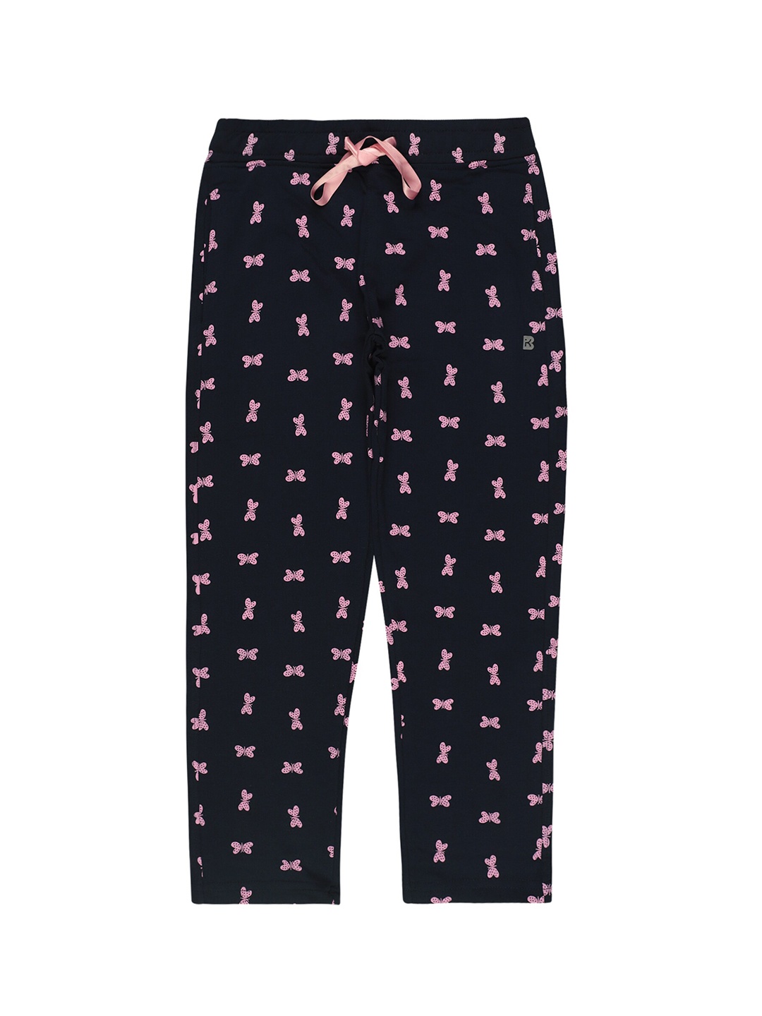 

Bodycare Girls Conversational Printed Antimicrobial Cotton Track Pants, Navy blue