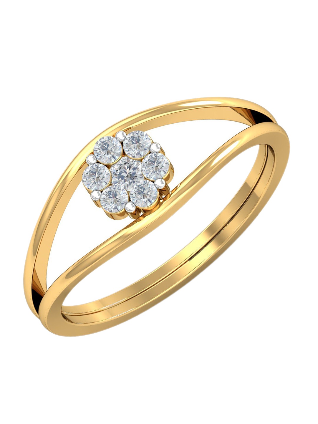 

KUBERBOX God's Eye 18KT Gold Diamond-Studded Ring - 2.48 gm