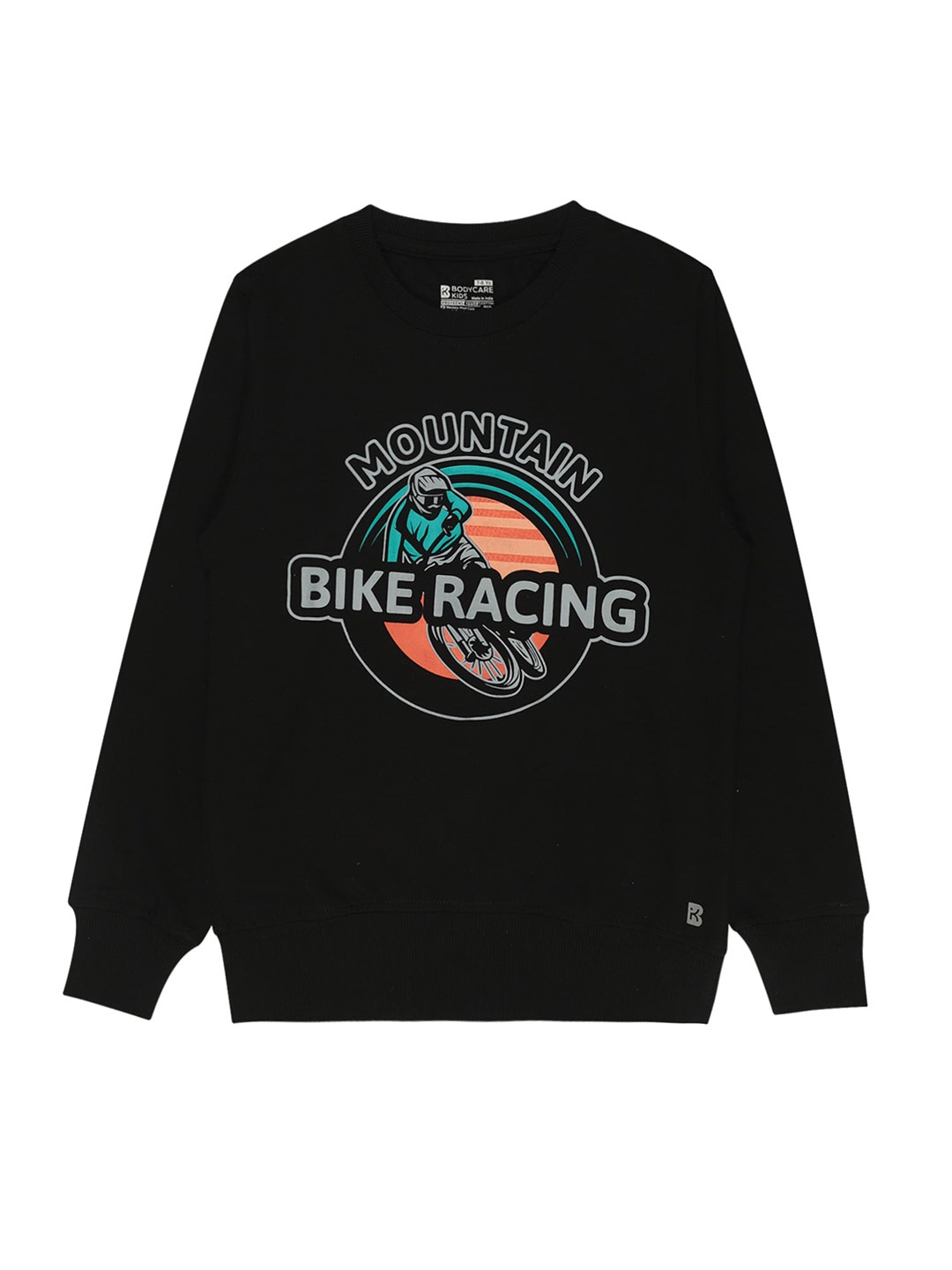 

Bodycare Kids Boys Printed Wool Sweatshirt, Black