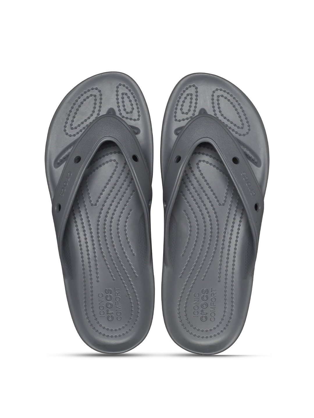 

Crocs Unisex Croslite Thong Flip-Flops, Grey