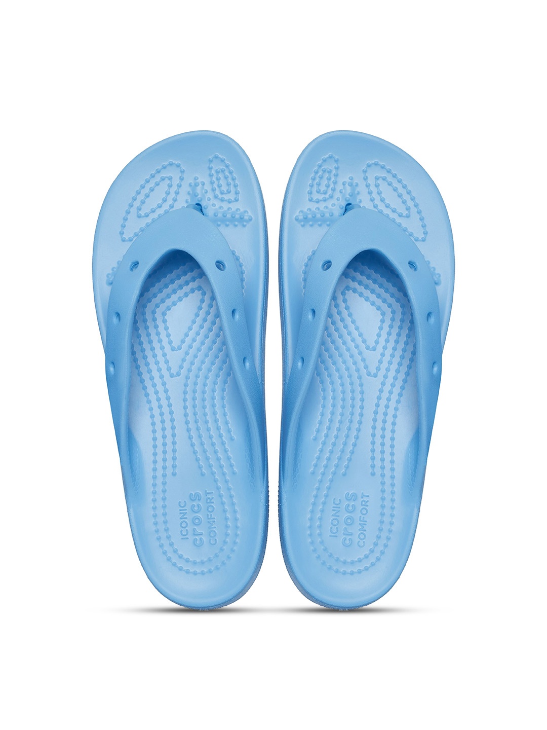 

Crocs Women Self Design Croslite Thong Flip-Flops, Blue