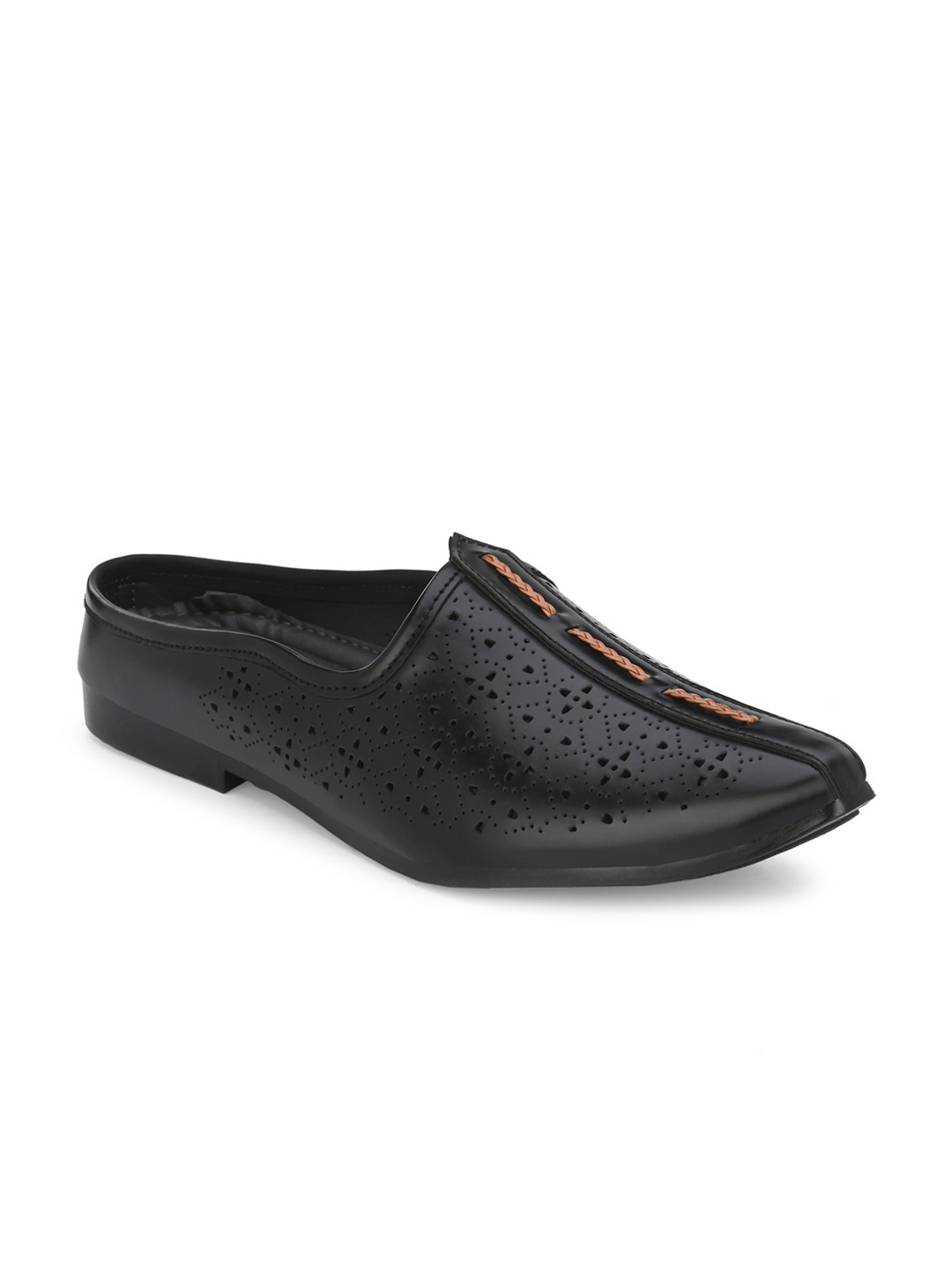 

Azzaro Black Men Perforated Laser Cut Mojaris